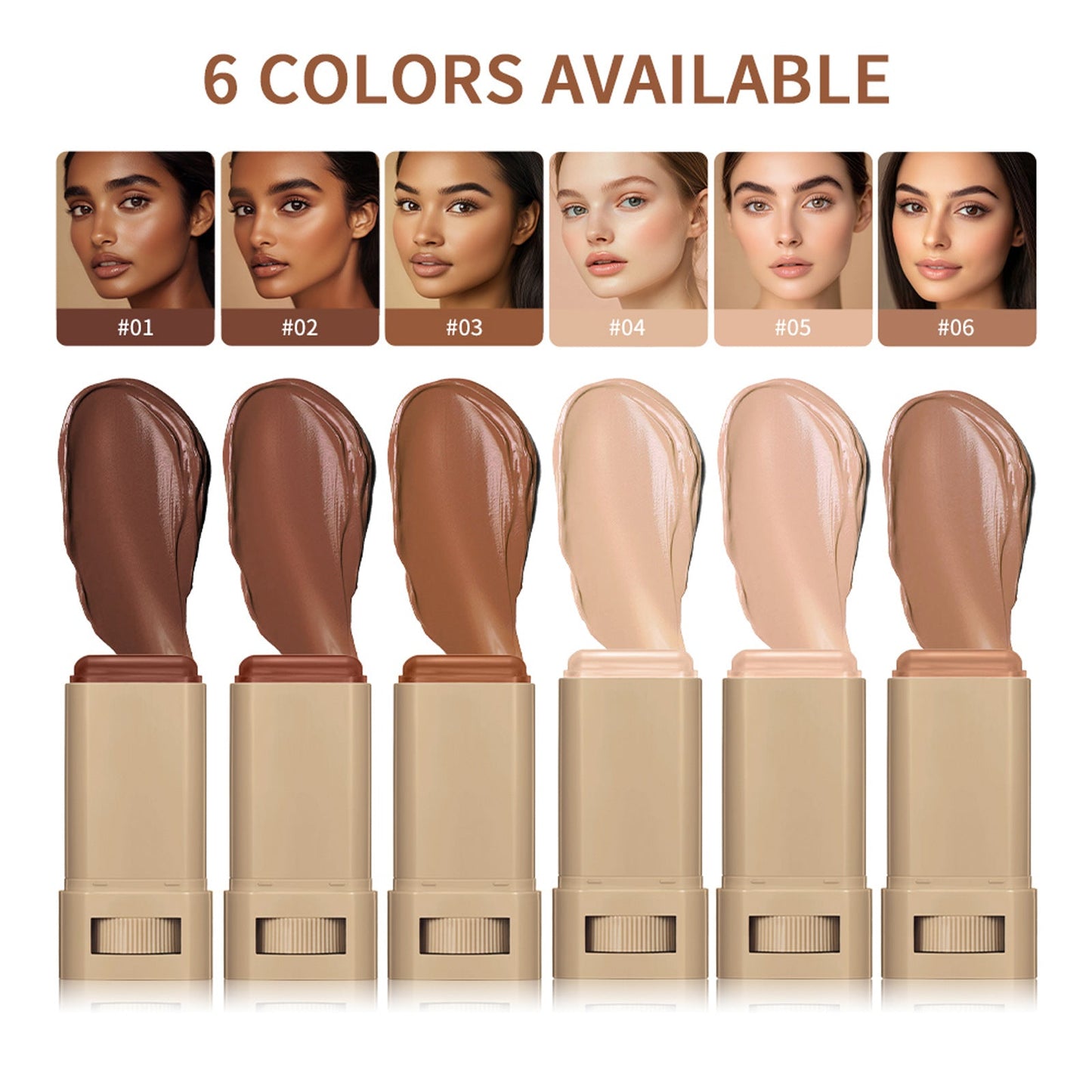 Colored Solid Essence Foundation Stick  Brightens And Moisturizes Without Fake White A smooth And Natural Touch Brightens The Skin Tone Lasting Concealer And Moisturizing Foundation