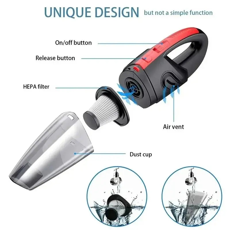 Wireless Handheld Car Vacuum Cleaner