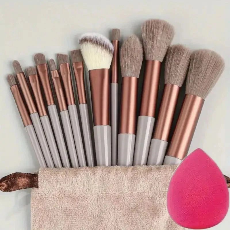 13Pcs Makeup Brush Set Make Up Concealer Brush Blush Powder Brush Eye Shadow Highlighter Foundation Brush Cosmetic Beauty Tools