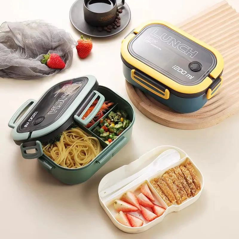 Portable Lunch Box with Cutlery