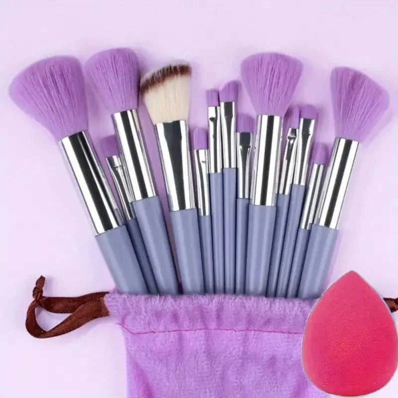 13Pcs Makeup Brush Set Make Up Concealer Brush Blush Powder Brush Eye Shadow Highlighter Foundation Brush Cosmetic Beauty Tools