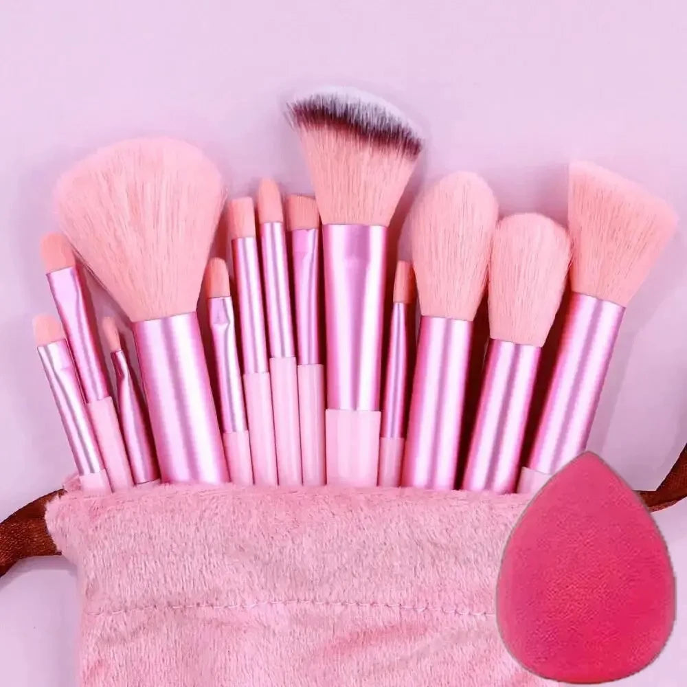 13Pcs Makeup Brush Set Make Up Concealer Brush Blush Powder Brush Eye Shadow Highlighter Foundation Brush Cosmetic Beauty Tools