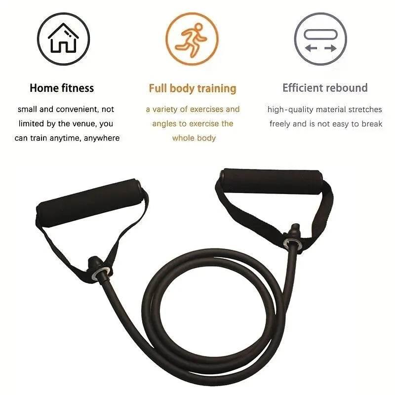 Workout Resistance Bands With Handles Training Equipment At Home
