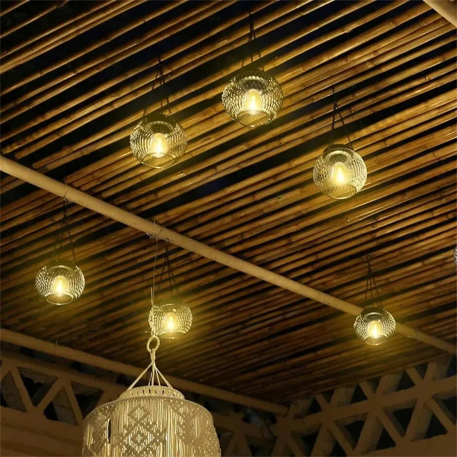 Ortiny Solar Lantern – Waterproof Outdoor Hanging Light for Garden, Patio & Porch