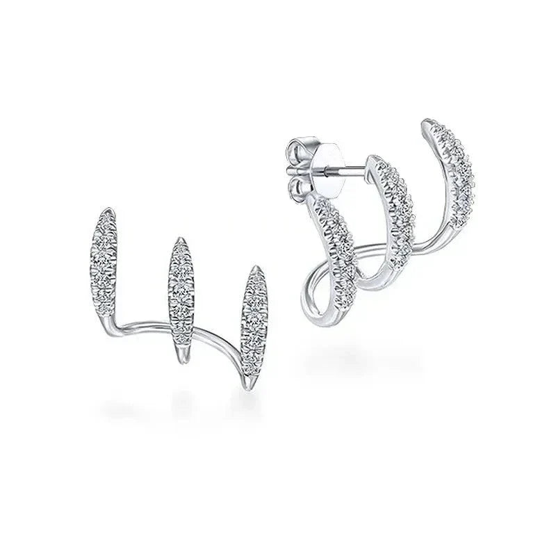 Sterling Silver Claws Earrings