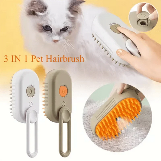 Brosse de massage spray pour chien & chat – Bain, épilation & peigne
