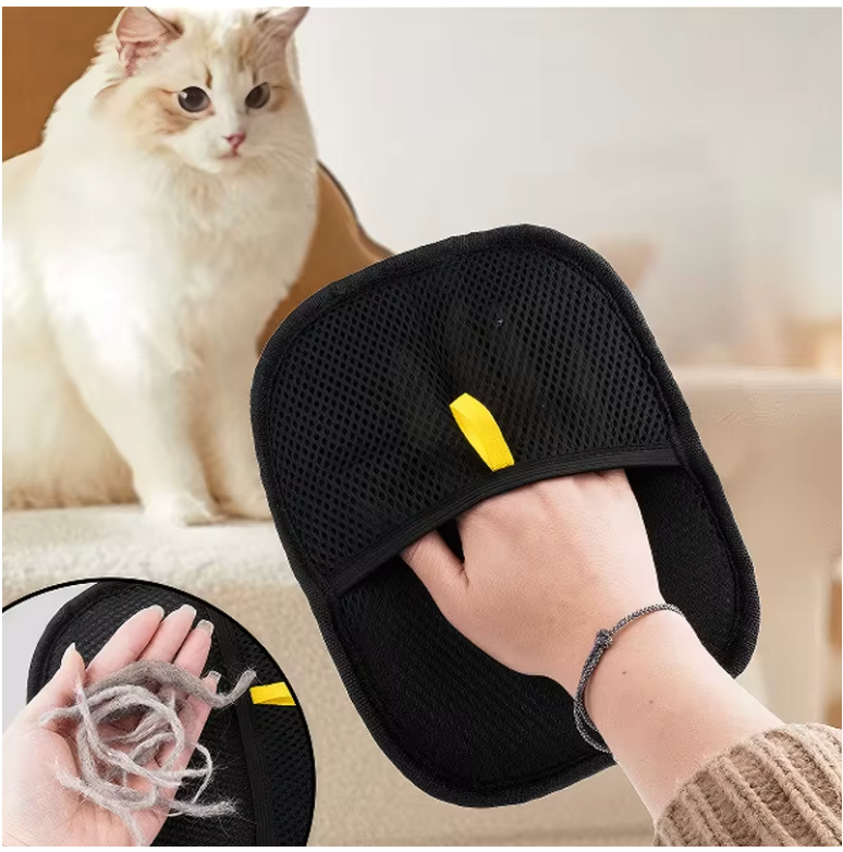 PET HAIR REMOVER MITT PET HAIR REMOVER GLOVES DESHEDDING BRUSH GOLVE F OR DOG CAT RABBIT WITH LONG SHORT CURLY HAIR
