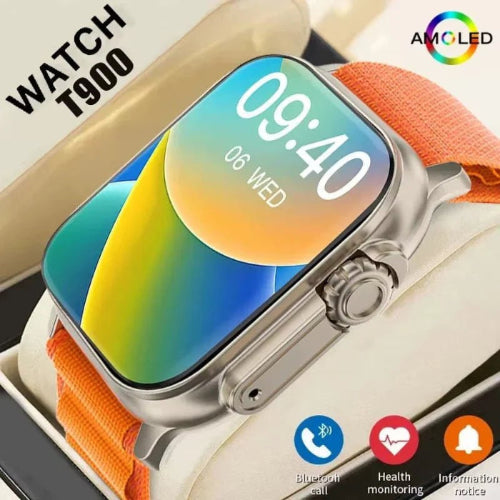 T900Ultra Smartwatch Bluetooth Talk Heart Rate Monitor Sports Watch Android iOS - PREMA TIME