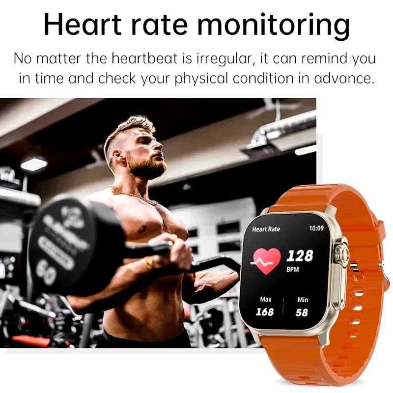 T900Ultra Smartwatch Bluetooth Talk Heart Rate Monitor Sports Watch Android iOS - PREMA TIME